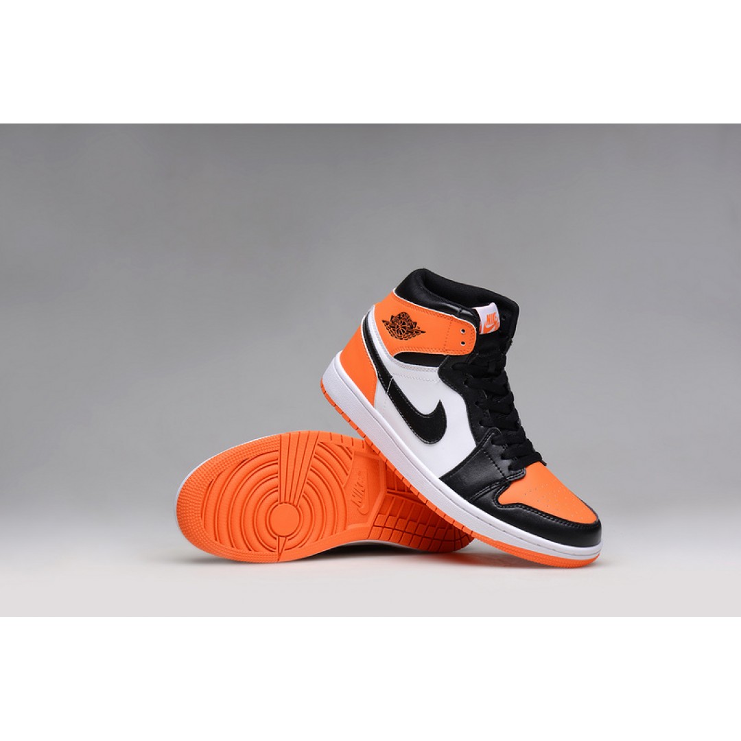 Women Jordan 1 black orange - Click Image to Close